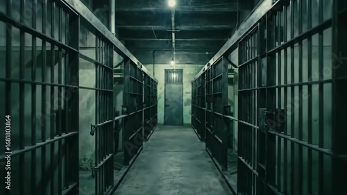 Wallpaper Mural Prison Cell Corridor A Deep Dive into Confinement Torontodigital.ca