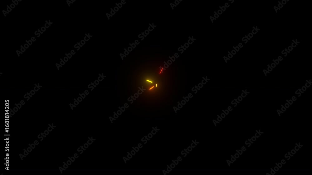 dark fire light intro logo animation transition works