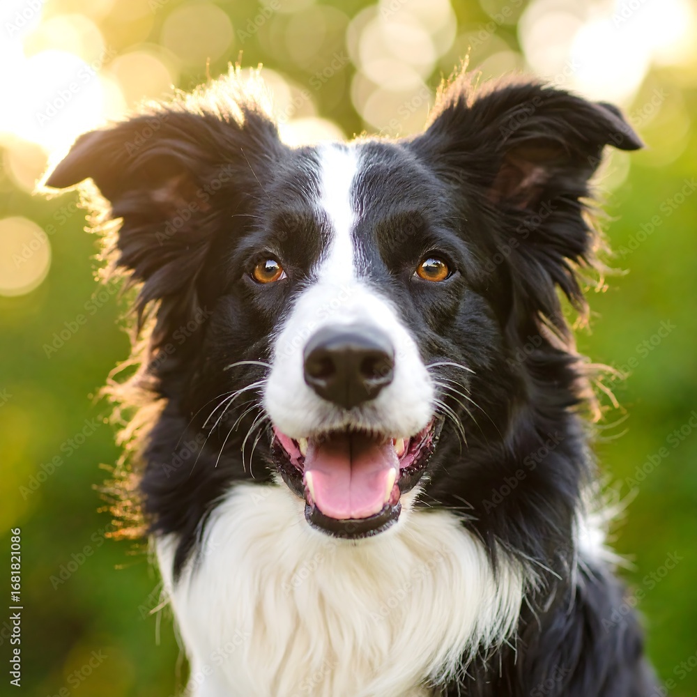 Fototapeta premium Happy Border Collie portrait (2)
