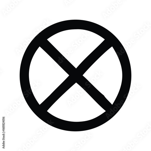 A no smoking peace sign button is an anti-war concept illustration