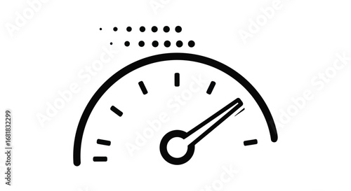 Speedometer illustration showing speed measurement