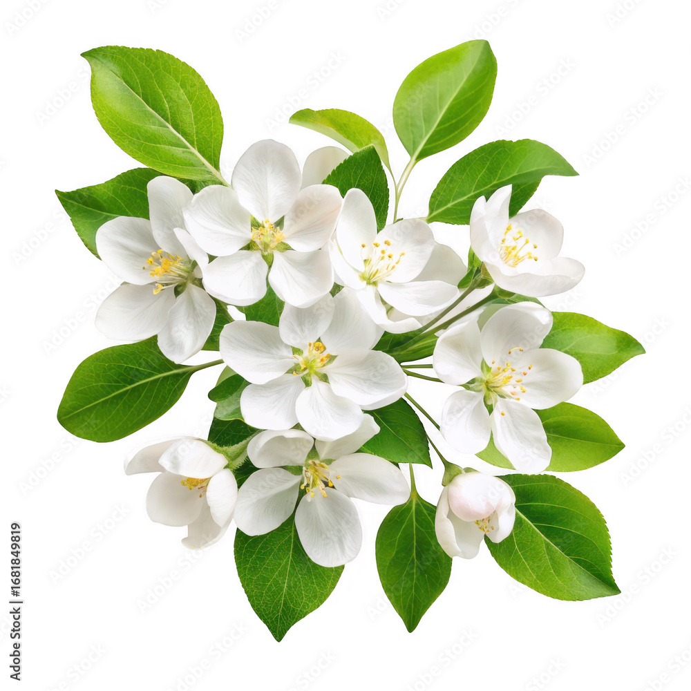 Obraz premium Delicate blossoms isolated on transparent background