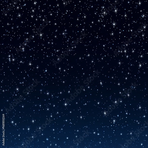 starry night sky, blue sky with many stars, starry sky background, night sky background, vector illustration.