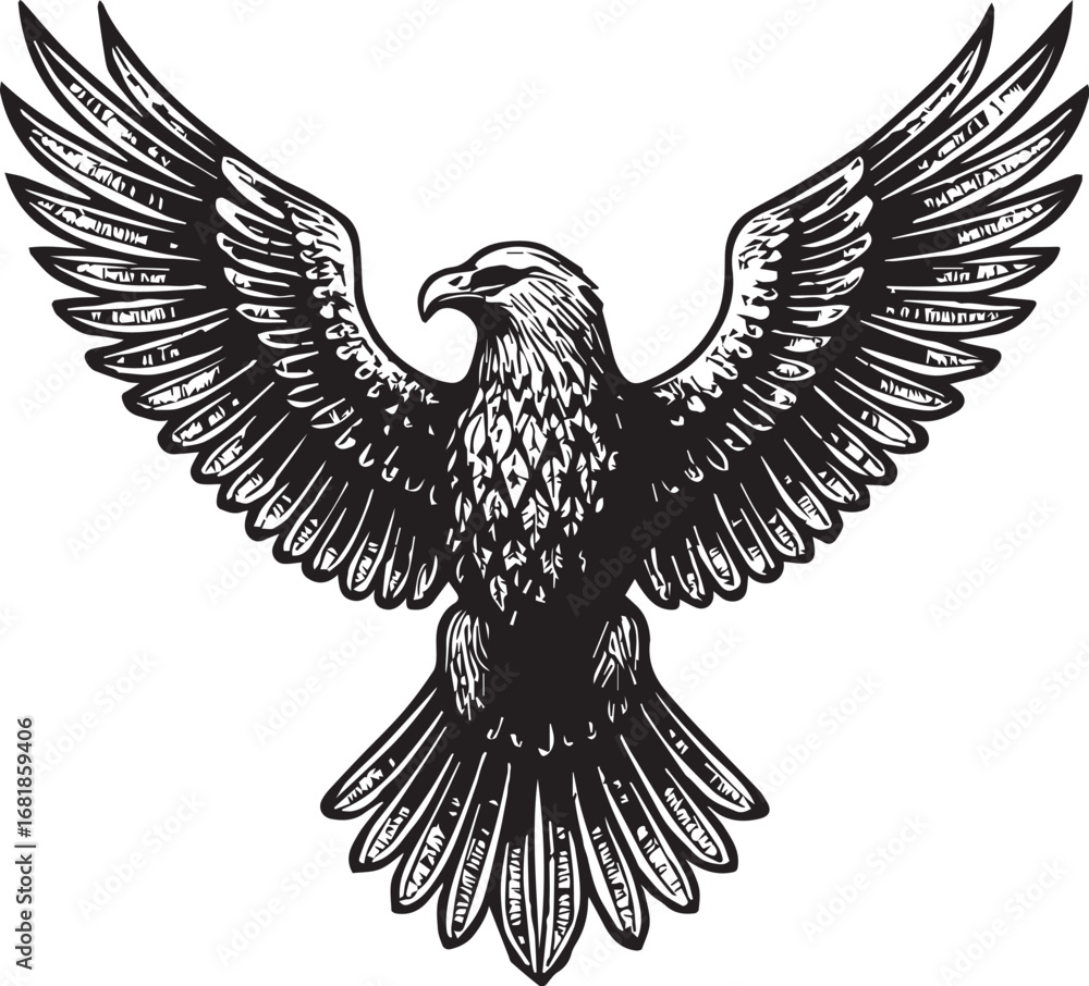 Fototapeta premium American Eagle army logo
