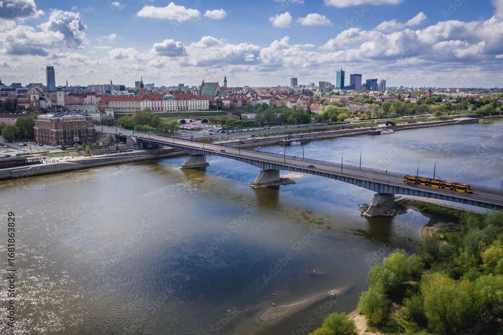 Fototapeta premium Vistula River in Warsaw