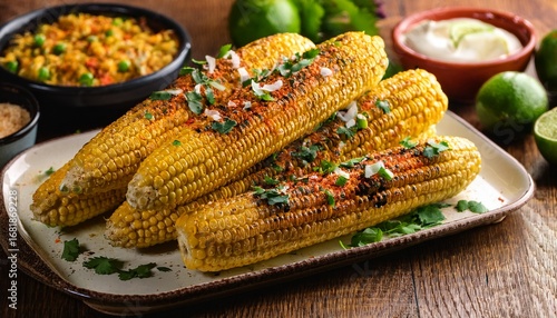 rich mexican street corn elote mexican food