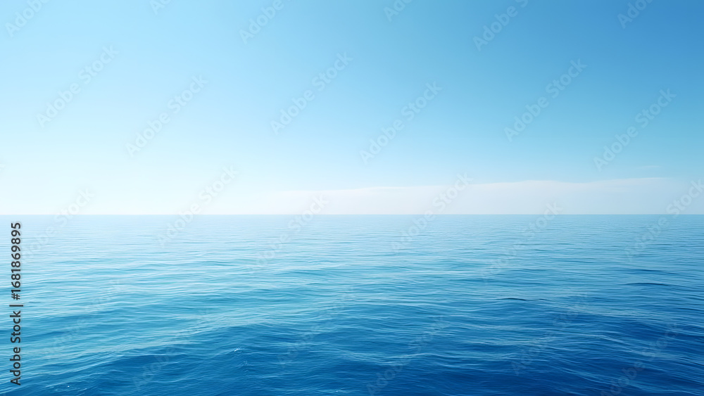 Fototapeta premium calm ocean water horizon