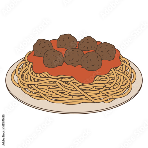 Digital illustration of a delicious plate of spa food