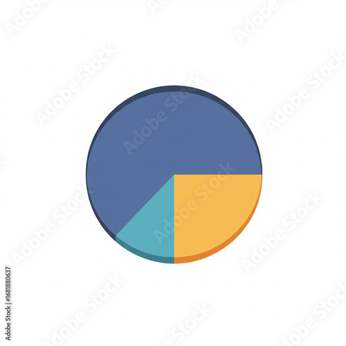 2D Pie chart icon