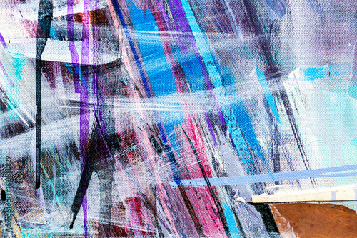 Fragment from painted canva...