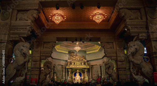 Ganesh Chaturthi 2025 Shreemant Dagdusheth Halwai Ganapati during Ganesh Festival in Pune, Maharashtra. Landscape whole view 16:9 Ratio