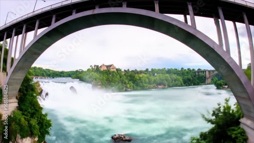 Waterfall landscape daytime view