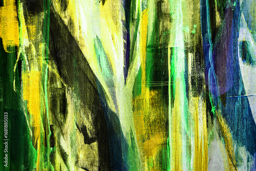 Fragment from painted canva...