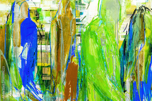 Fragment from painted canva...