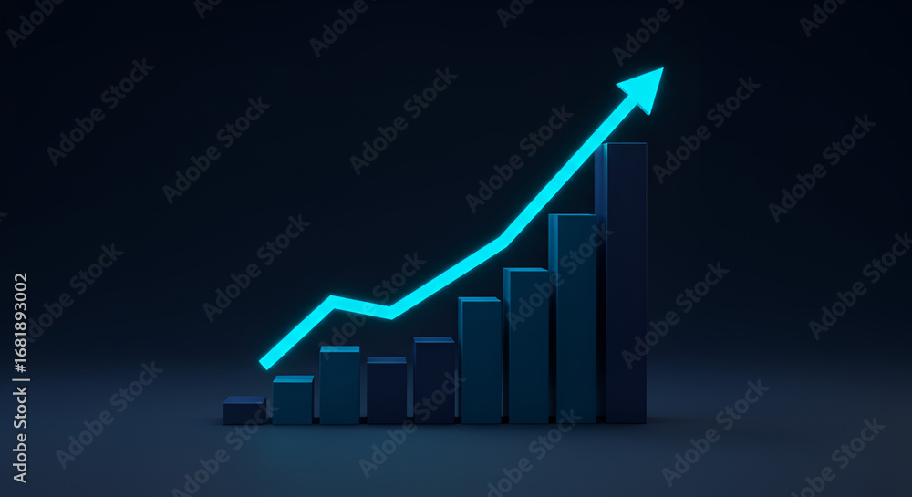 custom made wallpaper toronto digitalbusiness graph with arrow
