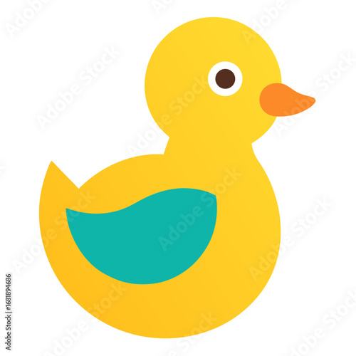 yellow rubber duck isolated