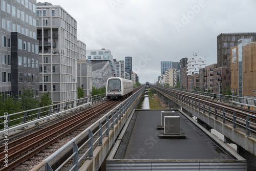 Photography Le métro extérieur de la ville de Copenhague au Danemark