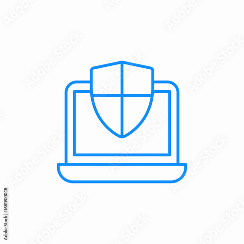 computer security icon sign vector