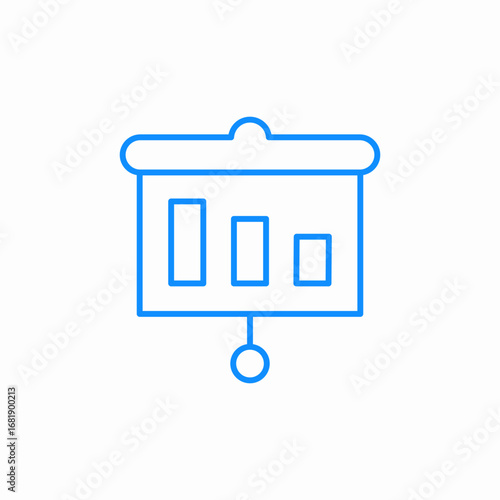 data visual icon sign vector