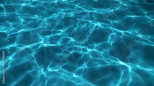 Blue Ocean Water Surface Texture  Seamless Loop Background in 4K
