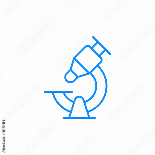 microscope laboratory icon sign vector