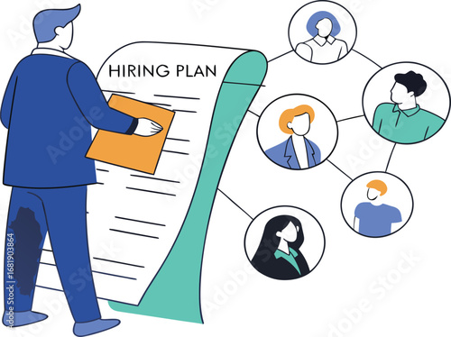 Hiring Plan and Employee Network Visualization recruitment human resources