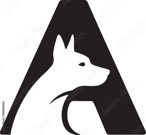 vector illustration of a dog