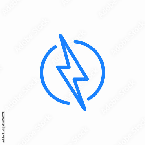 power energy speed icon sign vector