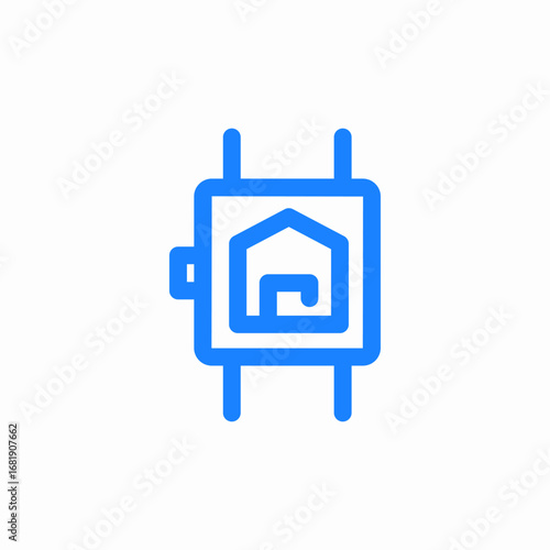 smart home control icon sign vector