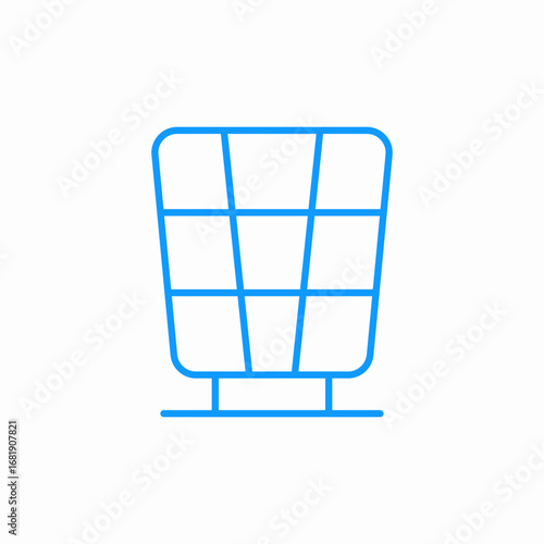 solar panel icon sign vector