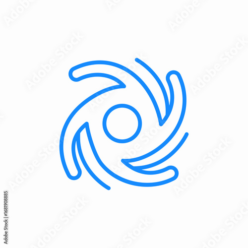vortex air icon sign vector