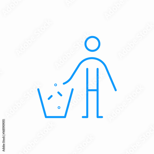 waste disposal icon sign vector