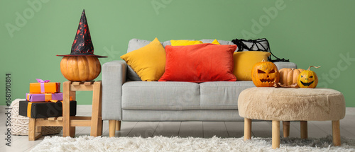 Interior of living room wit...