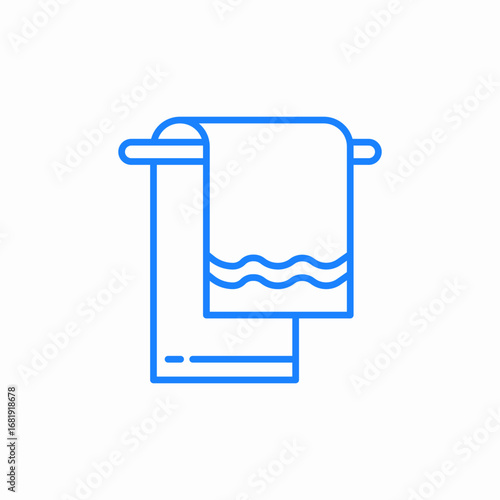 hand towel icon sign vector