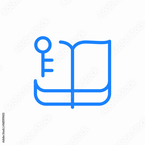 knowledge access icon sign vector