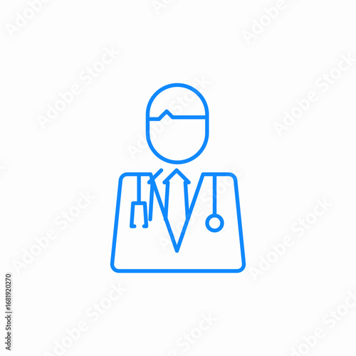 medical professional doctor icon sign vector