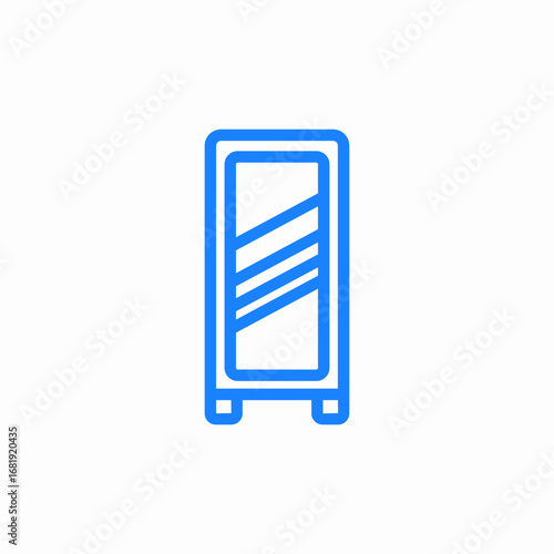 mirror furniture icon sign vector