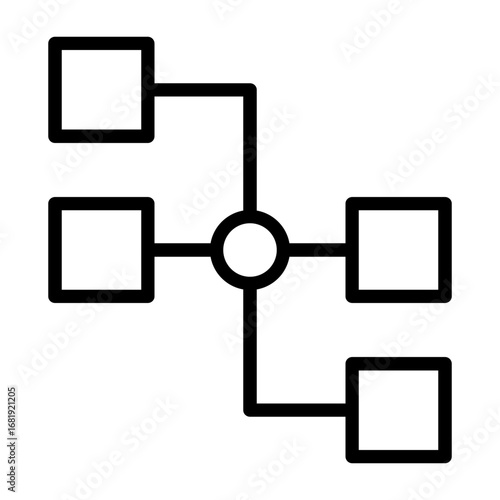 Company Structure Vector Icon