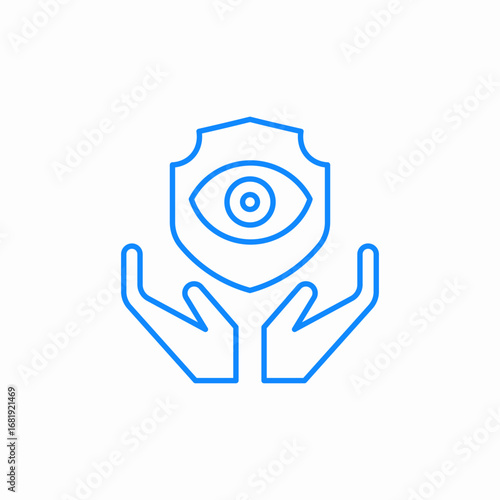 privacy data protection icon sign vector
