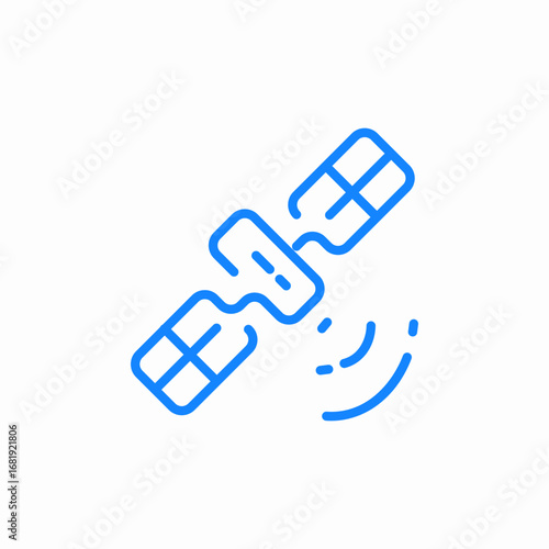 satellite signal communication icon sign vector