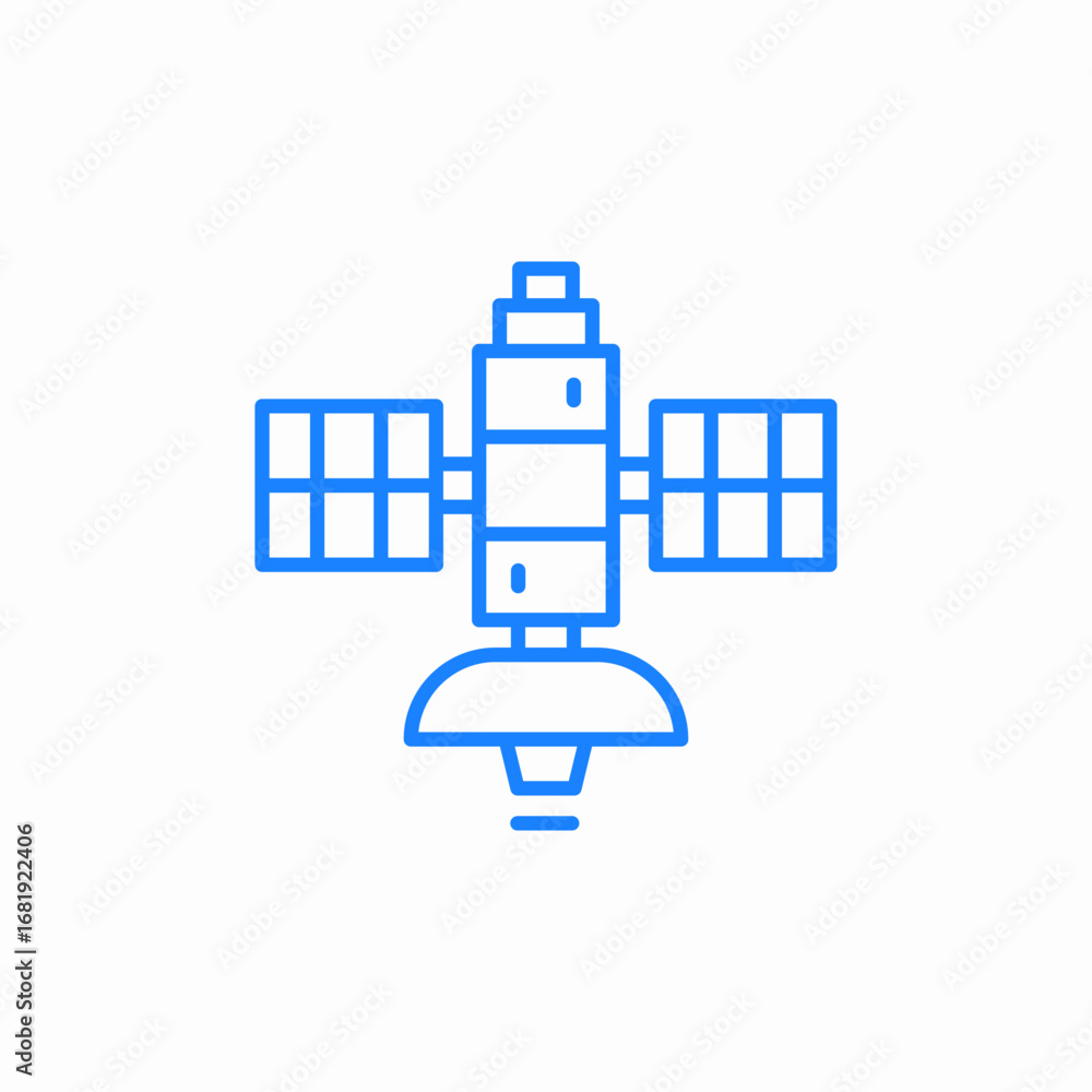space satellite icon sign vector space satellite icon sign vector