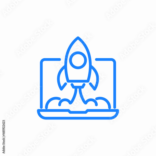 startup business icon sign vector