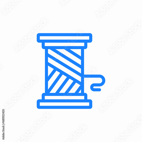thread needle icon sign vector