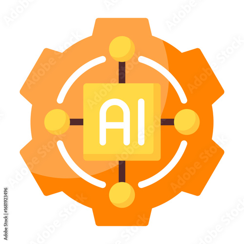 Artificial Intelligence Vector Icon