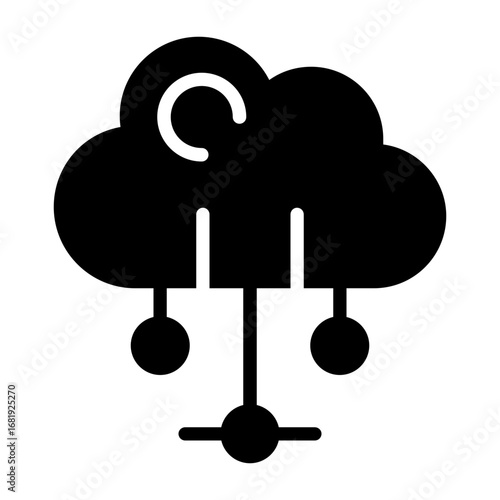 Cloud Computing Vector Icon