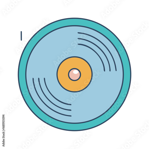 A Colorful Collection of Retro Vinyl Records Showing a Nostalgic Music Theme