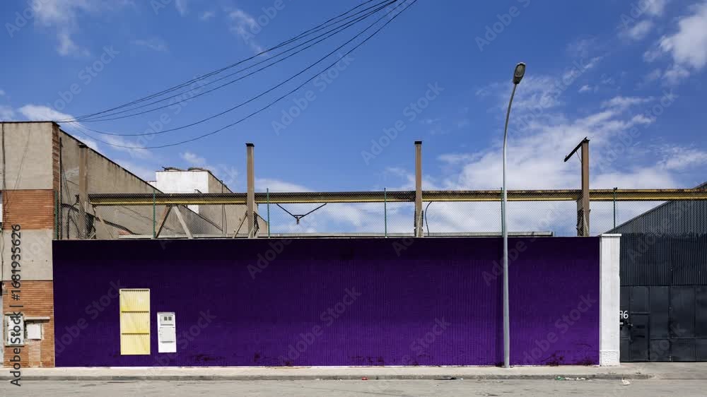 factory and industrial complex with passing clouds factory and industrial complex with passing clouds
