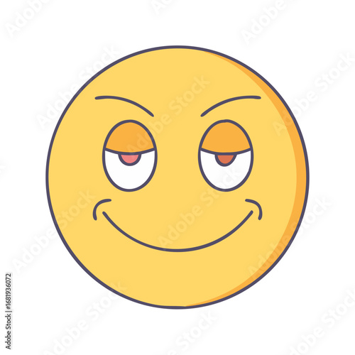 Five expressive yellow emoji faces displaying different emotions and expressions