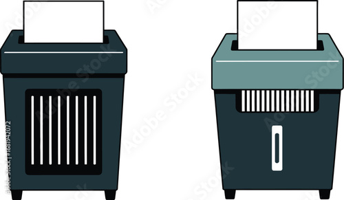 Paper shredder machine secure document destruction confidential
