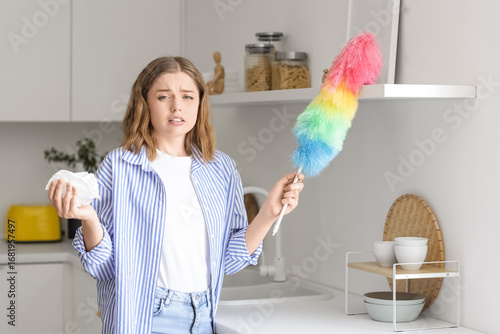 Young woman suffering from ...